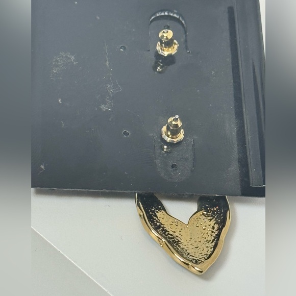 Vintage Gold & Blue Enamel Drop Earrings by Lilly’s - Classic & Elegant Design - Picture 7 of 7